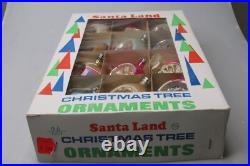 Lot VTG Pictured Glass Indent BIRD FLOWER DROP BALL Christmas Ornaments Poland Lot VTG Pictured Glass Indent BIRD FLOWER DROP BALL Christmas Ornaments Poland