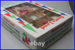 Lot VTG Pictured Glass Indent BIRD FLOWER DROP BALL Christmas Ornaments Poland Lot VTG Pictured Glass Indent BIRD FLOWER DROP BALL Christmas Ornaments Poland