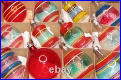 Lot VTG Unsilvered Glass Indent DROP RAILROAD BELL Christmas Ornament Premier