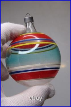 Lot VTG Unsilvered Glass Indent DROP RAILROAD BELL Christmas Ornament Premier