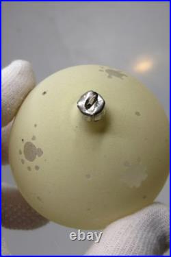 Lot VTG Unsilvered Glass Pictured GLOW in DARK BALL Christmas Ornaments Germany