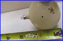 Lot VTG Unsilvered Glass Pictured GLOW in DARK BALL Christmas Ornaments Germany
