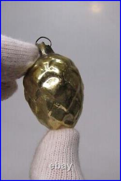 Lot Vintage Glass Assorted Color PINECONES Mica Christmas Ornaments Germany