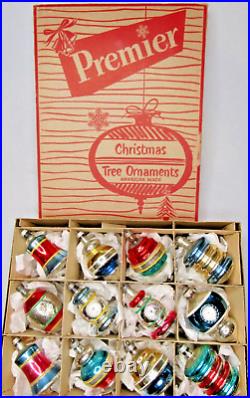 Lot Vintage Glass Assorted LANTER RAILROAD Light Christmas Ornaments Premier