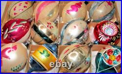 Lot Vintage Glass Stencil Pictured Assorted Large DROP Christmas Ornament Poland Lot Vintage Glass Stencil Pictured Assorted Large DROP Christmas Ornament Poland