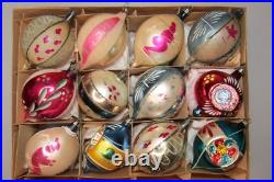 Lot Vintage Glass Stencil Pictured Assorted Large DROP Christmas Ornament Poland Lot Vintage Glass Stencil Pictured Assorted Large DROP Christmas Ornament Poland