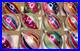 Lot-Vintage-Glass-Striped-Stars-HARLEQUIN-BALL-DROP-Christmas-Ornaments-Poland-01-fbr