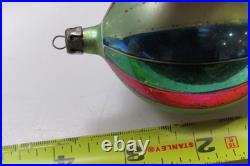 Lot Vintage Glass Striped Stars HARLEQUIN BALL DROP Christmas Ornaments Poland