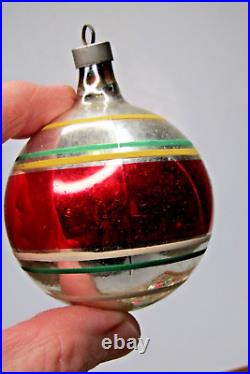 Lot Vintage Glass TORNADO BELL Indent Railroad DROP Christmas Ornaments Premier