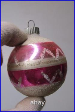 Lot Vintage Glass TORNADO INDENT Mica Ball DROP Christmas Ornament Shiny Brite Lot Vintage Glass TORNADO INDENT Mica Ball DROP Christmas Ornament Shiny Brite