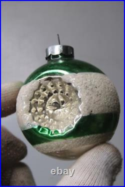 Lot Vintage Glass TORNADO INDENT Mica Ball DROP Christmas Ornament Shiny Brite Lot Vintage Glass TORNADO INDENT Mica Ball DROP Christmas Ornament Shiny Brite