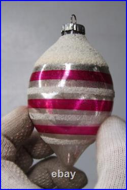 Lot Vintage Glass TORNADO INDENT Mica Ball DROP Christmas Ornament Shiny Brite Lot Vintage Glass TORNADO INDENT Mica Ball DROP Christmas Ornament Shiny Brite