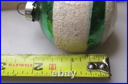 Lot Vintage Glass TORNADO INDENT Mica Ball DROP Christmas Ornament Shiny Brite Lot Vintage Glass TORNADO INDENT Mica Ball DROP Christmas Ornament Shiny Brite