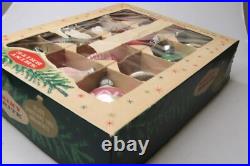 Lot Vintage Glass TORNADO INDENT Mica Ball DROP Christmas Ornament Shiny Brite Lot Vintage Glass TORNADO INDENT Mica Ball DROP Christmas Ornament Shiny Brite