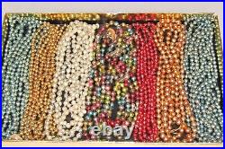 Lot Vintage Multicolor Mercury Glass Beads Garland Christmas Ornaments Japan