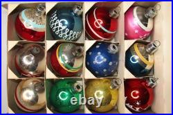 Lot Vintage Pictured Dotted Glass BALL DROP Christmas Ornament Paragon US Lot Vintage Pictured Dotted Glass BALL DROP Christmas Ornament Paragon US