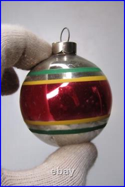 Lot Vintage Pictured Dotted Glass BALL DROP Christmas Ornament Paragon US Lot Vintage Pictured Dotted Glass BALL DROP Christmas Ornament Paragon US