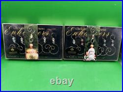 Lot of 2 JP Brown Ornament Enhancers with Crystals in Box NIB (011)