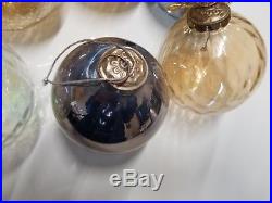 Lot of 20 Christmas Kugel Ornament, Germany Antique Hand Blown Heavy Glass