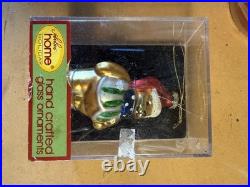 Lot of 6 Fabulous Home Holiday Glass Ornaments MINT IN BOX Complete Set