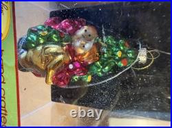 Lot of 6 Fabulous Home Holiday Glass Ornaments MINT IN BOX Complete Set