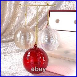 Louis Vuitton Christmas Ornament Glass Ball Set of 3 Rare VIP Gift with Case