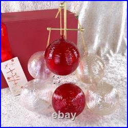 Louis Vuitton Christmas Ornament Glass Ball Set of 6 Rare VIP Gift with Case