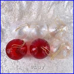Louis Vuitton Christmas Ornament Glass Ball Set of 6 Rare VIP Gift with Case