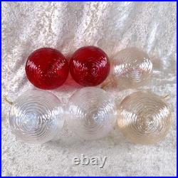 Louis Vuitton Christmas Ornament Glass Ball Set of 6 Rare VIP Gift with Case