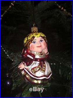 Luxury Russian handmade glass Christmas tree decoration