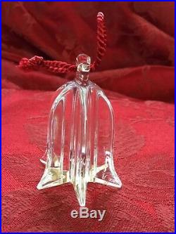 MIB FLAWLESS Stunning BACCARAT France Glass NOEL BELL Crystal Christmas ORNAMENT