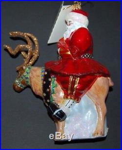 MIB MacKenzie-Childs OLDE TIME SANTA Christmas Ornament 53913-111 SOLD OUT