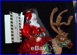 MIB MacKenzie-Childs OLDE TIME SANTA Christmas Ornament 53913-111 SOLD OUT