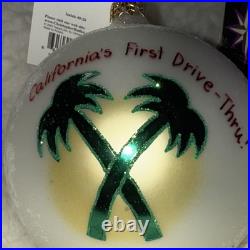 MINT RARE In-N-Out Burger Christopher Radko Christmas Ornament NIB 2003