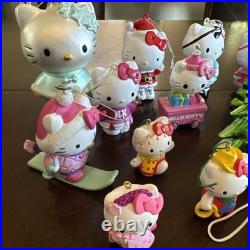 MUST HAVE! Hello Kitty Christmas Ornament Set. Blown Glass/Die Cast/Plastic Mold