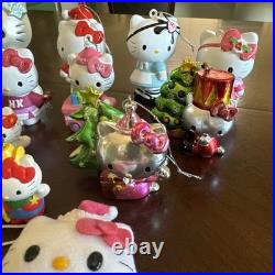 MUST HAVE! Hello Kitty Christmas Ornament Set. Blown Glass/Die Cast/Plastic Mold