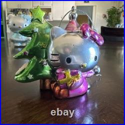 MUST HAVE! Hello Kitty Christmas Ornament Set. Blown Glass/Die Cast/Plastic Mold