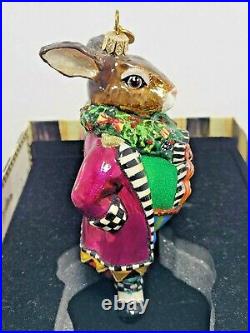 MacKenzie Childs Bunny O'Hare Christmas Ornament