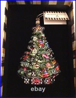 MacKenzie-Childs Glass Ornament CHRISTMAS TREE NIB