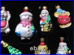 Macy's Holiday Lane 39 Piece Glass Ornament Set In Locking Wooden Box With Key