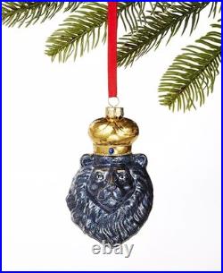 Macy's Holiday Lane Regal Blue Lion Head Christmas Ornament Gold Crown Set Of 11 Macy's Holiday Lane Regal Blue Lion Head Christmas Ornament Gold Crown Set Of 11