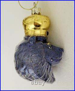 Macy's Holiday Lane Regal Blue Lion Head Christmas Ornament Gold Crown Set Of 11 Macy's Holiday Lane Regal Blue Lion Head Christmas Ornament Gold Crown Set Of 11