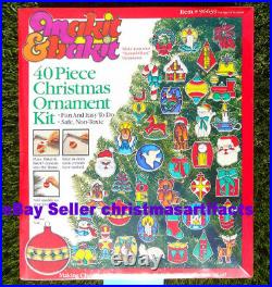 Makit & And Bakit Stained Glass 40 Piece Christmas Ornament Kit Mini Frames
