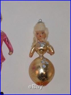 Marie Antoinette Italian Antique Glass Christmas Ornament Decoration 1950s Italy