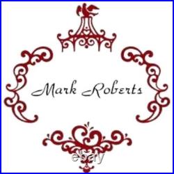 Mark Roberts King's Jewel Extra Fancy Finial, Blue Floral Gem Pearl NEW 2024 Mark Roberts King's Jewel Extra Fancy Finial, Blue Floral Gem Pearl NEW 2024