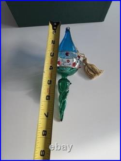 Marquis Waterford Royal Gem Handcrafted Blown Glass Christmas Ornament Set 3
