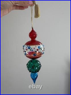 Marquis Waterford Royal Gem Handcrafted Blown Glass Christmas Ornament Set 3