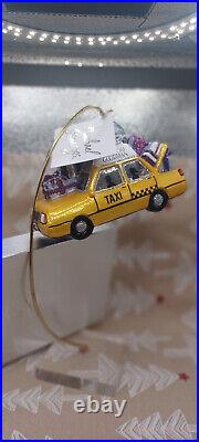 Michael Storrings Bergdorf Goodman Taxi Christmas Ornament New 2022 Sold Out