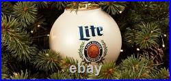 Miller Lite Beernament Christmas Ornament Set of 6 Beernaments with Gift Box