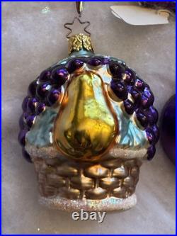 Mix of Vintage Purple Inge Glas Ornaments Made in Germany, Poland Mix of Vintage Purple Inge Glas Ornaments Made in Germany, Poland